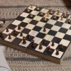 Board Games^Nkuku Mango Wood Chess & Draughts