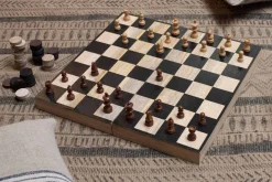 Board Games^Nkuku Mango Wood Chess & Draughts