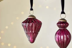 Baubles & Tree Decorations|New Christmas^Nkuku Manipur Baubles - (Set of 3) Ruby