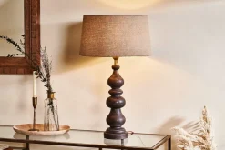 Table Lamps^Nkuku Manua Wood Table Lamp - Large