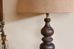 Table Lamps^Nkuku Manua Wood Table Lamp - Large