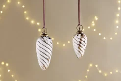 Giant Baubles|Baubles & Tree Decorations^Nkuku Maran Giant Bauble - Gold & Cream