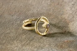Jewellery & Jewellery Boxes|Jewellery^Nkuku Mari Labradorite Ring - Gold