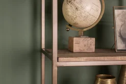 Home Office|Hallway & Bootroom^Nkuku Marjori Mango Wood And Iron Standing Shelves - Wide