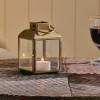 Decorative Home Accessories|Fireside^Nkuku Maro Brass Lantern - Small