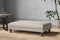 Made To Order Armchairs|Sofa Collections^Nkuku Marri Large Footstool Brera Linen Natural