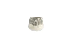 Decorative Home Accessories|Indoor Planters^Nkuku Matamba Ceramic Wall Hung Planter - Black Lines