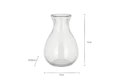 Desk Accessories|Decorative Pots & Vases^Nkuku Mayumi Recycled Glass Bud Vases - Clear (Set of 3)
