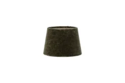 Lampshades^Nkuku Mendai Velvet & Linen Lampshade - Moss Green