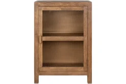 Home Office|Kitchen & Dining^Nkuku Mendani Mango Wood & Fluted Glass Glass Low Cabinet - Walnut Stain