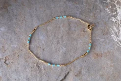 Jewellery|Jewellery & Jewellery Boxes^Nkuku Mindra Anklet - Turquoise