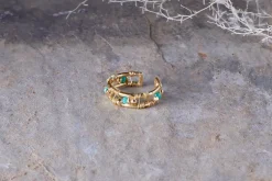 Jewellery & Jewellery Boxes|Jewellery^Nkuku Mindra Ring - Turquoise