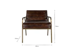 Living|Armchairs^Nkuku Mirai Ribbed Leather Armchair
