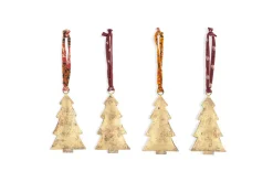 Baubles & Tree Decorations|New Christmas^Nkuku Mishti Tree Baubles - Antique Brass - Large (Set of 4)