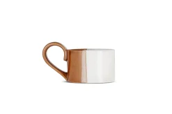 Decorative Home Accessories|Candle Holders^Nkuku Mittee Ceramic Teacup Tealight Holder - Off White & Terracotta (Set of 2)