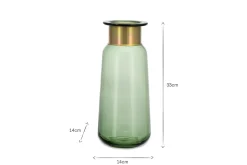 Decorative Home Accessories|Vases^Nkuku Miza Glass Vase - Green