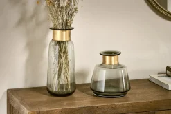 Decorative Home Accessories|Vases^Nkuku Miza Glass Vase - Smoke