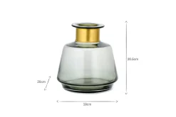 Decorative Home Accessories|Vases^Nkuku Miza Glass Vase - Smoke