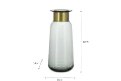 Decorative Home Accessories|Vases^Nkuku Miza Glass Vase - Smoke