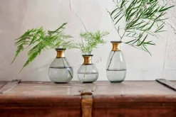 Decorative Home Accessories|Vases^Nkuku Miza Mini Glass Vase - Smoke