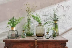 Decorative Home Accessories|Vases^Nkuku Miza Mini Glass Vase - Smoke