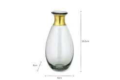 Decorative Home Accessories|Vases^Nkuku Miza Mini Glass Vase - Smoke