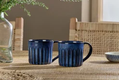Mugs^Nkuku Moda Mug - (Set of 2) Deep Blue