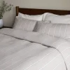 Bedroom Textiles|Bedroom^Nkuku Mora Hemp & Cotton Duvet Cover - Stone Grey