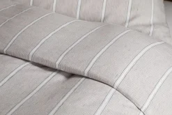 Bedroom Textiles|Bedroom^Nkuku Mora Hemp & Cotton Duvet Cover - Stone Grey