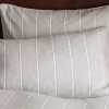Bedroom Textiles|Bedroom^Nkuku Mora Hemp & Cotton Housewife Pillowcases - Stone Grey