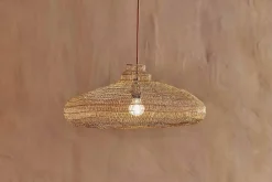 Lampshades|Pendant Shades^Nkuku Mukuni Wire Lampshade Antique Brass