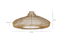 Lampshades|Pendant Shades^Nkuku Mukuni Wire Lampshade Antique Brass