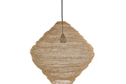 Lampshades|Pendant Shades^Nkuku Mukuni  Wire Lampshade - Brass - Small