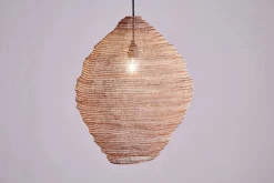 Lampshades|Pendant Shades^Nkuku Mukuni Wire Lampshade - Brass - Large