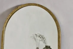 Full Length Mirrors^Nkuku Murwara Full Length Arched Mirror - Antique Brass