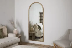 Full Length Mirrors|Hallway & Bootroom^Nkuku Murwara Full Length Mirror - Antique Brass