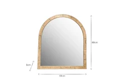 Wall Mirrors|Hallway & Bootroom^Nkuku Murwara Wall Mirror - Antique Brass
