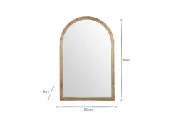 Wall Mirrors|Hallway & Bootroom^Nkuku Murwara Wall Mirror - Antique Brass