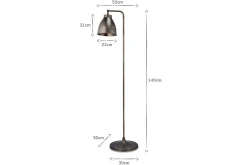 Floor Lamps^Nkuku Muturi Floor Lamp - Aged Bronze