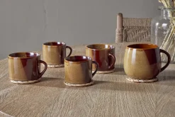 Mugs^Nkuku Naav Mugs - - Large (Set of 2) Mustard