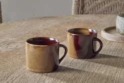 Mugs^Nkuku Naav Mugs - - Small (Set of 2) Mustard