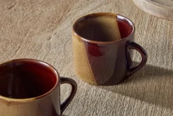 Mugs^Nkuku Naav Mugs - - Small (Set of 2) Mustard