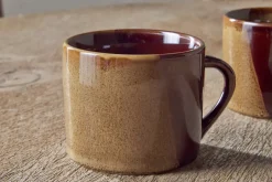 Mugs^Nkuku Naav Mugs - - Small (Set of 2) Mustard