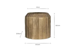 Decorative Home Accessories|Indoor Planters^Nkuku Nabara Cast Aluminium Planter - Antique Brass