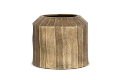 Decorative Home Accessories|Indoor Planters^Nkuku Nabara Cast Aluminium Planter - Antique Brass