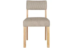 Kitchen & Dining|Dining Chairs & Benches^Nkuku Nadeeka Linen Upholstered Dining Chair - Soft Grey