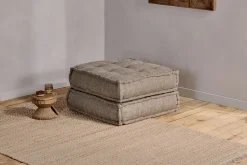 Living|Footstools & Poufs^Nkuku Nadeeka Modular Sofa Footstool - Soft Grey