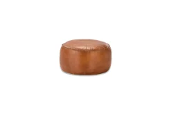 Living|Footstools & Poufs^Nkuku Nadu Leather Pouf - Aged Tan