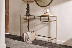 Hallway & Bootroom|Living^Nkuku Nakuru Iron & Glass Console Table