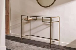 Hallway & Bootroom|Living^Nkuku Nakuru Iron & Glass Console Table